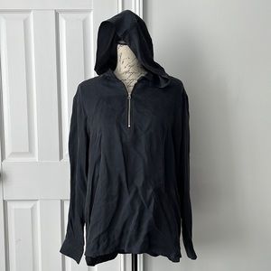 SET Cupro hooded shirt
